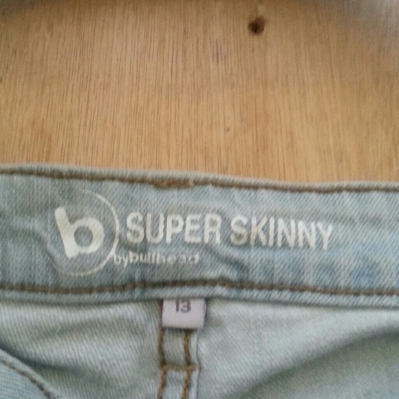 Light Blue Distressed Jeans Juniors - Picture 2 of 4