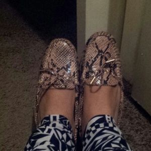 Moccasin style slip ons
