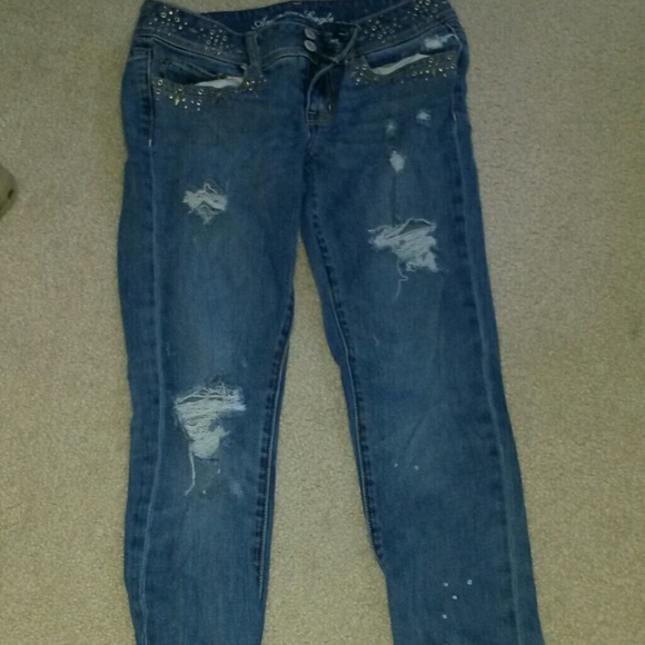 American Eagle crop jeans