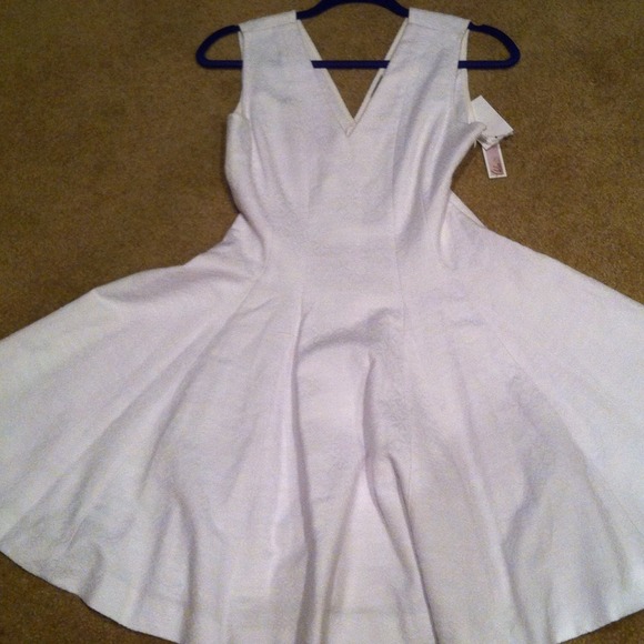 Flirty white A-line dress