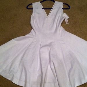 Flirty white A-line dress
