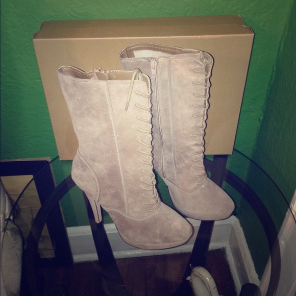 Grey French connection boots