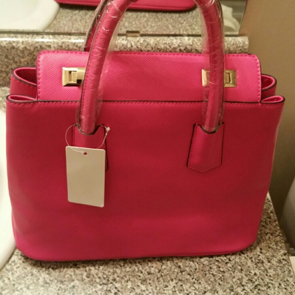 Fuchsia satchel handbag - Picture 2 of 4