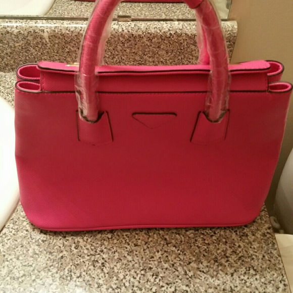 Fuchsia satchel handbag - Picture 3 of 4