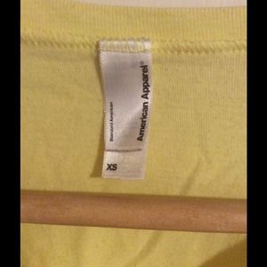 Yellow AMERICAN APPAREL shirt BARELY WORN