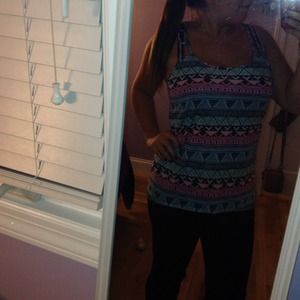 Victoria's Secret colorful open back tank