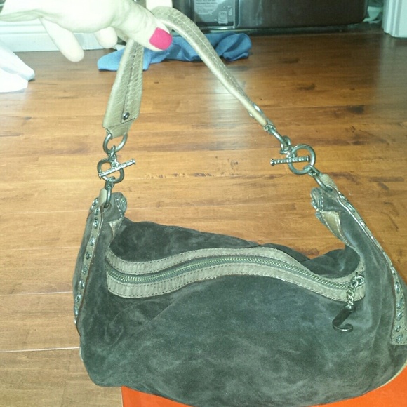 Authentic juicy couture brown suede handbag