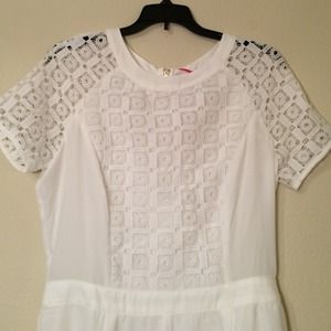 Boohoo Dresses - White Embroidered Romper, Boohoo, Sz 8 Boohoo Dresses - White Embroidered Romper, Boohoo, Sz 8