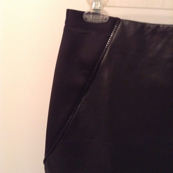 Sachin + Babi Leather Knit Panel Skirt - Picture 4 of 4