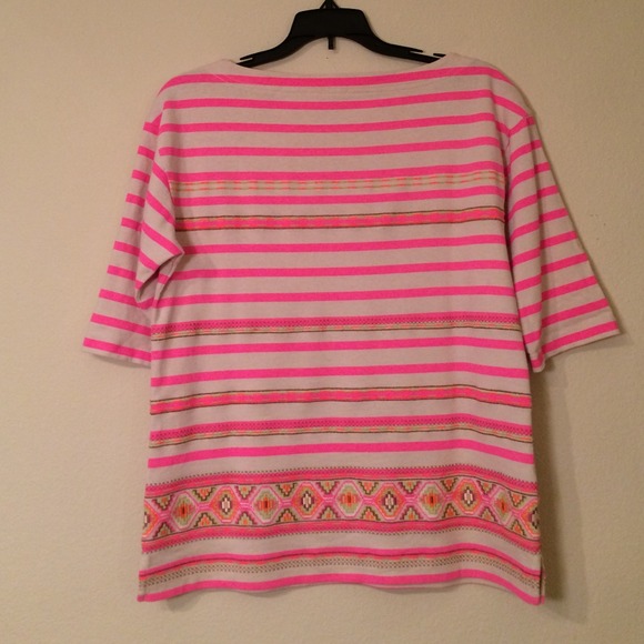 J. Crew Tops - Pink Striped J.Crew Top, Sz S J. Crew Tops - Pink Striped J.Crew Top, Sz S