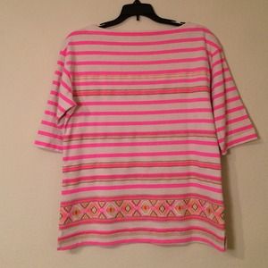 J. Crew Tops - Pink Striped J.Crew Top, Sz S J. Crew Tops - Pink Striped J.Crew Top, Sz S