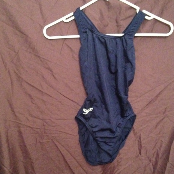 Speedo one piece navy swimsuit