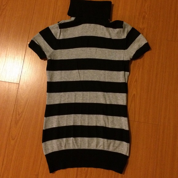 Striped turtleneck sweater