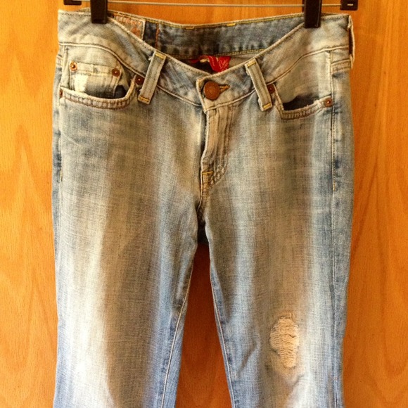 Light wash lucky brand jeans