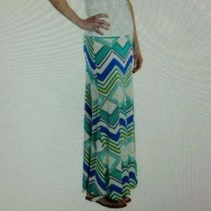 Pattern Maxi Skirt