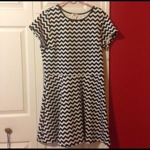 Black & white stripped dress