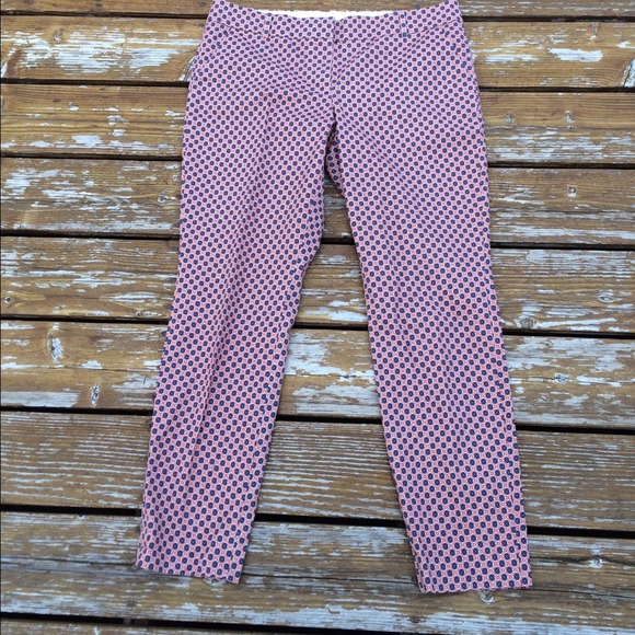 J. Crew Tall Café Capri in Foulard