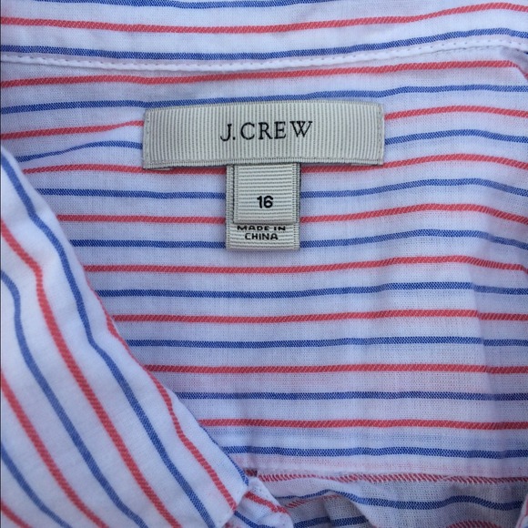 J. Crew Camp Popover in Dobby Stripe - Picture 2 of 3
