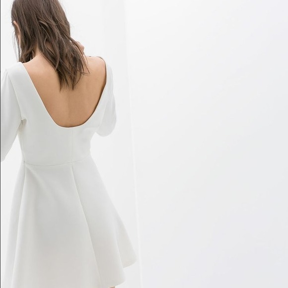 ⛔️SOLD⛔️ NWT Zara Flounce dress with zip neck XS - Picture 2 of 4