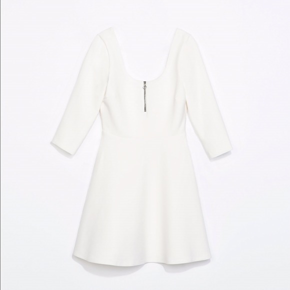 ⛔️SOLD⛔️ NWT Zara Flounce dress with zip neck XS - Picture 4 of 4