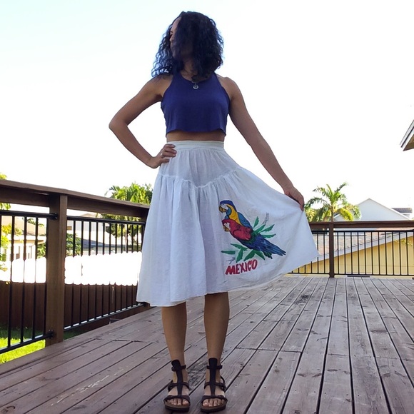 Vintage Pants - *SOLD* Vintage Gauze Mexico Pants/Skirt