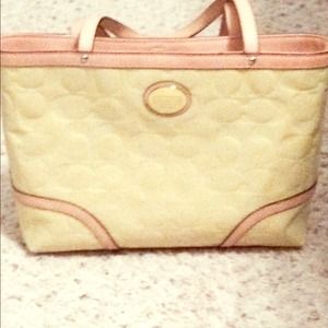 Canary yellow Coach Handbag