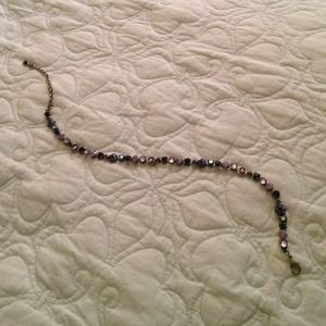 Sorrelli Classic Crystal Necklace in blue/pink