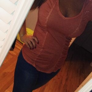 Free people v-neck fitted & pink lace tops