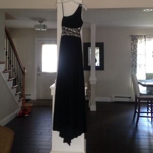 beautiful black prom dress