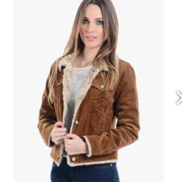 corduroy jacket womens fur