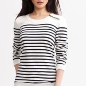 Navy Striped Banana Republic Sweater