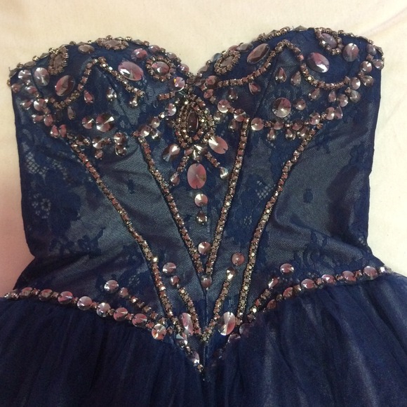 Sherri Hill navy dress