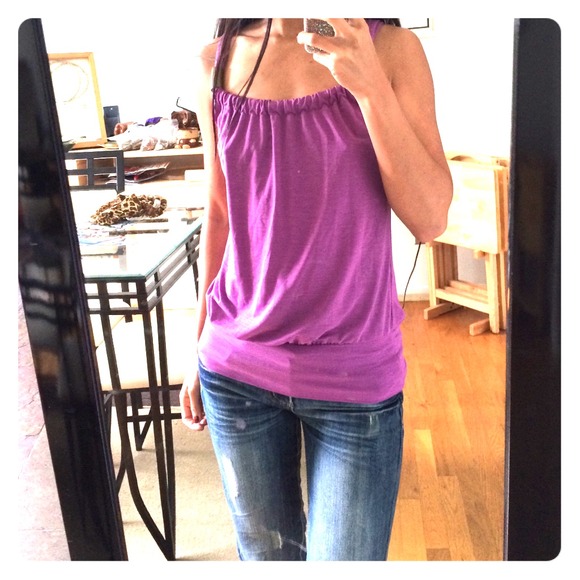 Purple party top