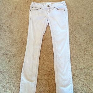 Free People khaki corduroy skinny pants size 24