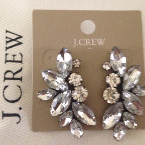 Sold in a Bundle😋J Crew  crystal earrings  NWT - Picture 1 of 4