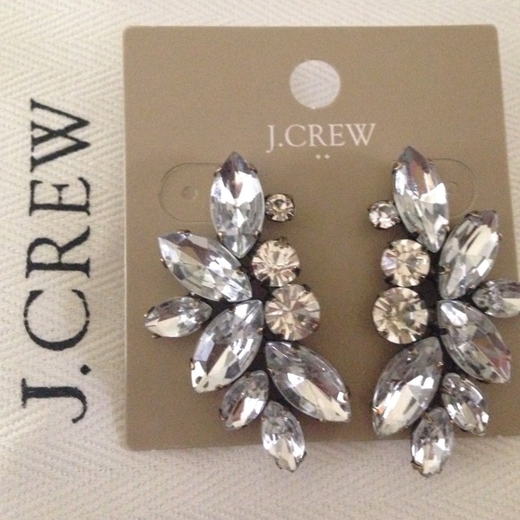 Sold in a Bundle😋J Crew  crystal earrings  NWT - Picture 2 of 4