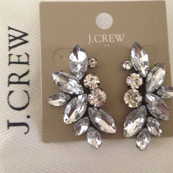 Sold in a Bundle😋J Crew  crystal earrings  NWT - Picture 3 of 4