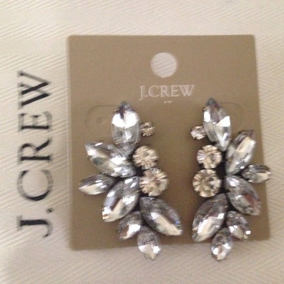 Sold in a Bundle😋J Crew  crystal earrings  NWT - Picture 4 of 4
