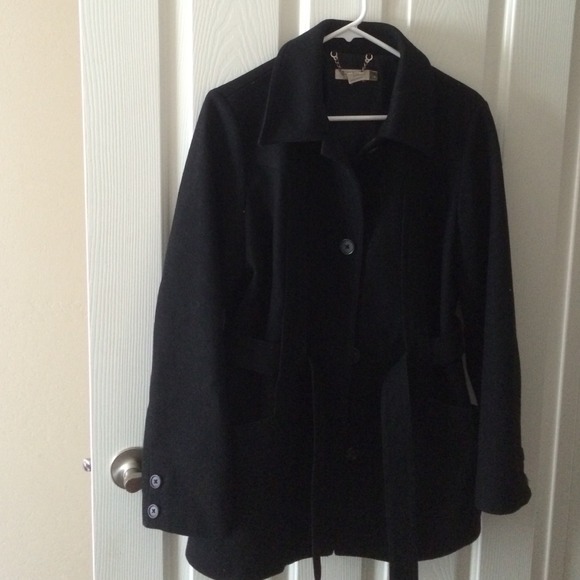 Black J.Crew pea coat