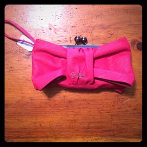 Jessica Simpson Flamingo Pink Wristlet