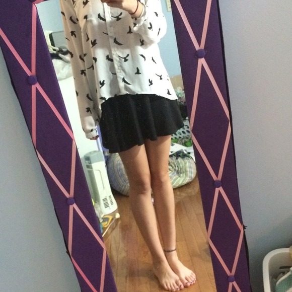 Black skater skirt
