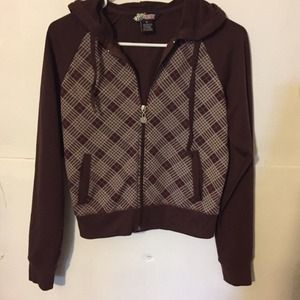 Burgundy hoodie