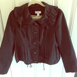 Ann Taylor LOFT Black Cargo Jacket