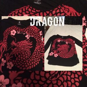 Cute  dragon long sleeve shirt
