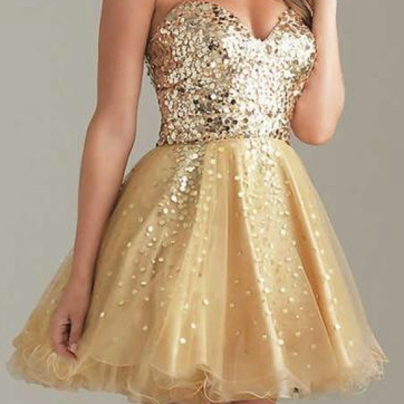 Gold, Night Moves, Formal Dress.