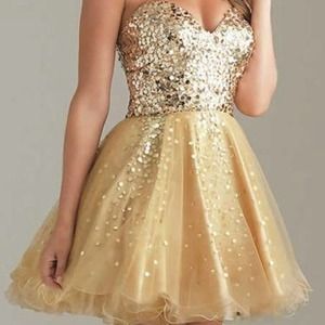 Gold, Night Moves, Formal Dress.