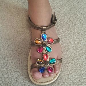 ***Sold in Bundle***Girl's jeweled sandal