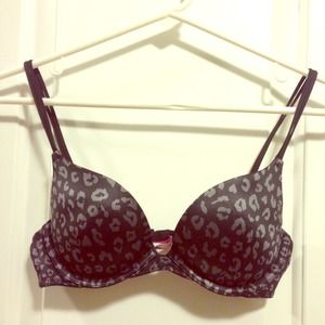 Black Leopard Victoria's Secret PINK Push Up Bra