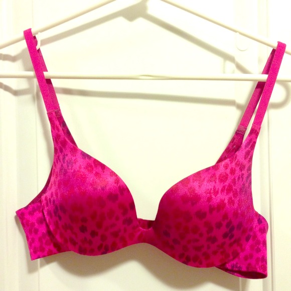 Pink Leopard Victoria's Secret Push Up Bra