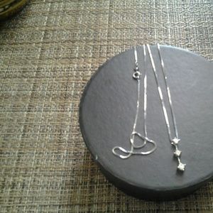 14k white gold diamond necklace